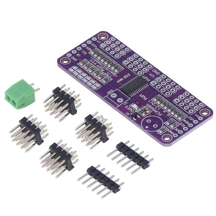 Adafruit 16-channel 12-bit Pwm/ Lot De 2 Modules PCA9685 16 Canaux 12 Bits PWM I2C - Pour Contrôle Servomoteurs Arduino/Robot Servo Driver