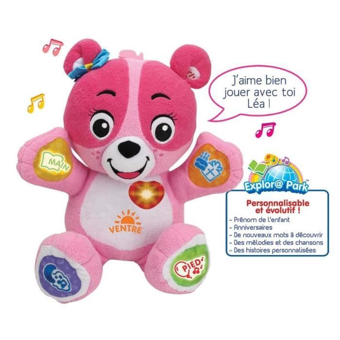 Vtech Baby - Peluche ourson Gaspard 1 2 3 habille moi - 190905 - Jeux  d'éveil - Rue du Commerce