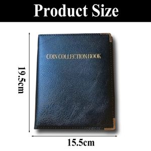 Pochette Pour Pièces De Monnaie – Album 20 Pages – 240 Compartiments 40 Mm – Transparent, Cousu Main – Cadeau Collectionneur