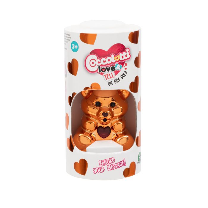 Coccolotti, Ourson intéractif Oh My Gold!, Effets Sonores et Lumineux, Modèle Rose, Pour les