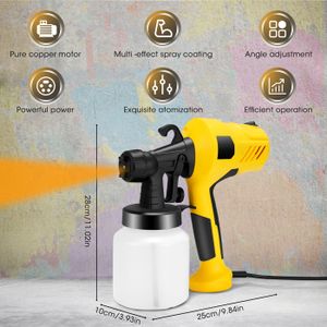 Pistolet à Peinture Electrique 400W 800 ml 2,5 mm - haute