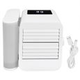 Mini Climatiseur– Refroidisseur USB 3 Vitesses ABS – Réservoir Amovible – Pour Bureau, Maison, Voyage – Blanc