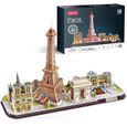 Puzzle 3D Paris France avec LED - CUBICFUN - 115 pièces - Architecture et monument-0