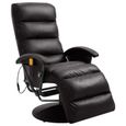 569Magasin•)Fauteuil Chair Esthétiquement|Fauteuil de massage TV Marron SimilicuirDimension65 x 101 x 100 cm Ergonomique Confortable-0