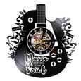 1pc disque vinyle horloge murale forme de guitare créative LED décorative sans lampe (comme indiqué)   HORLOGE - PENDULE-0