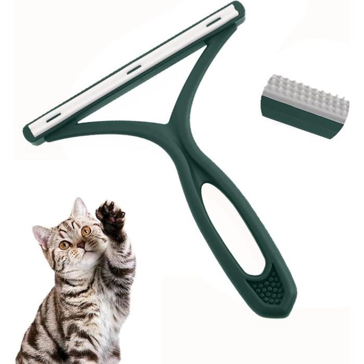 Brosse Anti Poils Animaux Chat Chien, Brosse Ramasse Enlève Portable Réutilisable