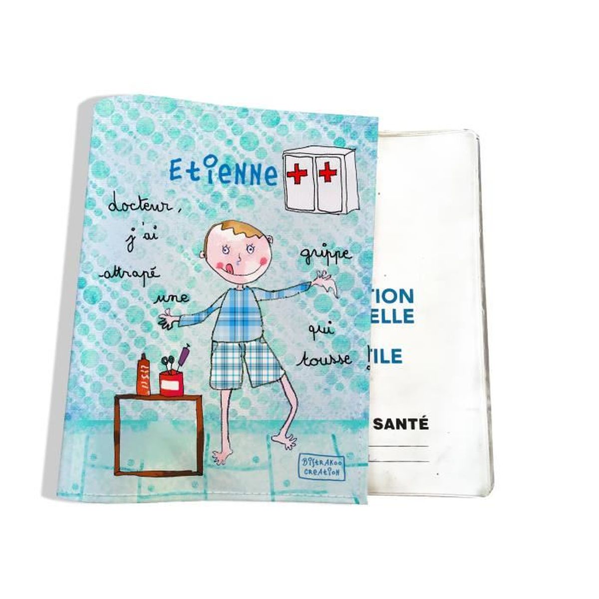 Protege Carnet De Sante Bebe Garcon Personnalisable Cdiscount Puericulture Eveil Bebe