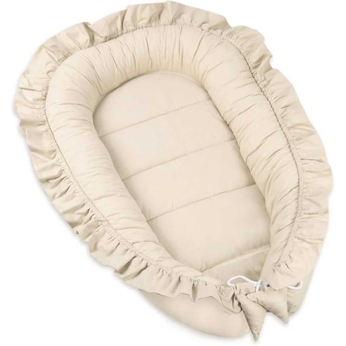 Pimko Reducteur Lit Bebe Avec Volants Bebe Cocon Baby Nest Nourrissons Coussin 100 Coton Pour Lit Pour Nouveau Ne Nid De Bebe Beige Cdiscount Puericulture Eveil Bebe