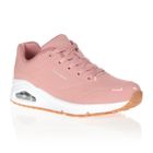 SILLY DOG Basket Uno - SKECHERS - Durabuck - Lacets - Femme - Rose