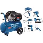 Compresseur d'air horizontal à double cylindres SCHEPPACH HC55DC - 50L - 750 W - 10 bars