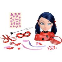 Tête à coiffer Miraculous Ladybug - BANDAI - Rouge - Licence Miraculous - Pour enfant à partir de 4 ans