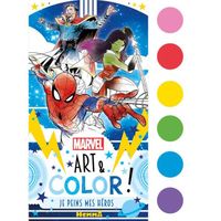 Hemma - Marvel - Art & Color - Je peins mes heros - Coloriage à la peinture - Dès 6 ans - Collectif 252x187