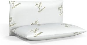 OREILLER Bambou ® Lot de 2 oreillers de lit en mousse à mém