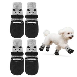 Chaussons Hiver Bébé FedMois - 3 Paires Antidérapantes - Hiver épais Chaud - Taille 0-3 Ans Chaussettes Pantoufles Bébé