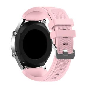 BRACELET MONTRE CONNEC. couleur Poudre douce taille 20mm bracelet de montr