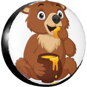 HOUSSE POUR PNEU Bear Eating Honey Housse de pneu de secours Protec