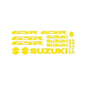 STICKERS Stickers Suzuki Gsr 750 Ref: MOTO-140 Jaune