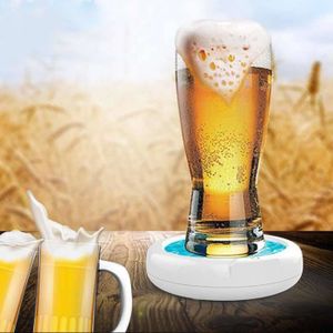 BIERE Ultrasonic Beer Foamer, Batterie intégrée, pour la saveur des bières artisanales, pour le verre, Obtient la machine à bulles de