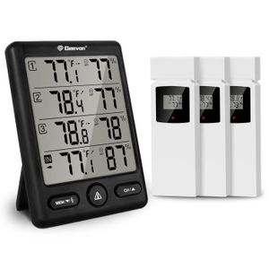 Vert - Thermomètre et hygromètre à mercure d'intérieur et d'extérieur,  outil de mesure de la température et d - Cdiscount Bricolage