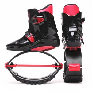 JEU D'ADRESSE Chaussures de saut Chaussures Bounce Kangourous bottes rebondissant 39-41 (XL) Noir + Rouge Kangaroos Jumping Bounce Shoes