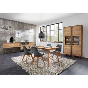 Salle A Manger Contemporaine En Bois Massif Coloris Chene Tamarin