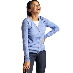 Femme Wool Overs Cardigan Classique /à col V Cachemire /& M/érinos