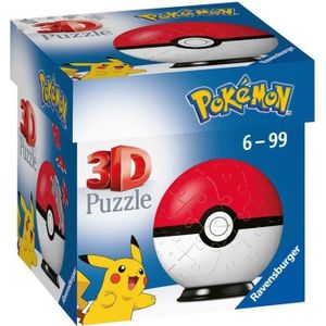 PUZZLE Puzzle 3D Poké Ball Pokémon 54 pièces - Ravensburg