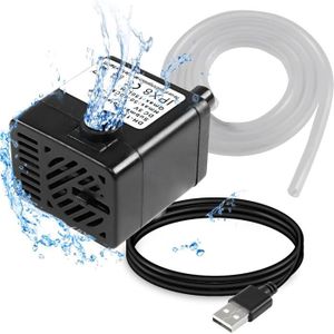 AQUARIUM Pompe à eau submersible USB pour animal domestique, chat, aquarium, bassin, hyoponie, 3 W 5 V avec tube de 2 m232