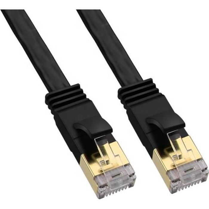 Cable Ethernet 30m, Cat 6 Cable Rj45 Plat Câble Internet 30 Mètres Extra  Long Câble Ethernet Haut Débit Fibre Câble LAN Gigabit 297 - Cdiscount  Informatique