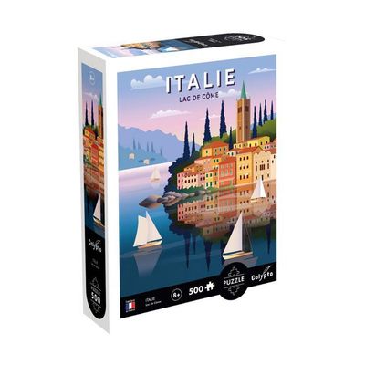 Puzzle Janod – 500 Pièces – Hiver à La Montagne – Dès 8 Ans – Fabrication Européenne, Encres Végétales, Certifié FSC – Relaxant Et Déco