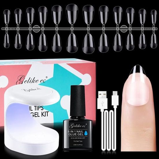 Kit De Faux Ongles Prêts à Poser - 12 Capsules + Colle - Déco Léopard - Nail Art