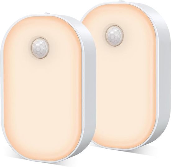 ZEZHOU 2 Pc Lampe Toilette Veilleuse LED Mouvement Détecteur Eclairage WC LED Pour Salle De Bain Seau D'aisances, Cabinet, Lavabo Cuvette Siège 8 Couleurs Changement, Utilisation Dans L'obscurité