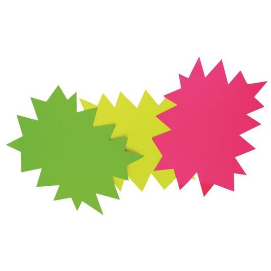 Étiquettes Fluo Jaune/orange Non Effaçables APLI - Carton épais 680 G, 24x32 Cm, Lot De 25