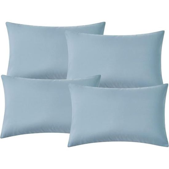 Lot de 2 taies d'oreiller décoratives à pompons, motif bohème, blanc