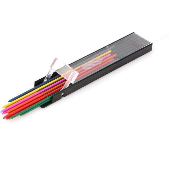 Recharges Mines Crayon 0.7mm - Lot De 288 Pièces Noir Pour Porte-Mines