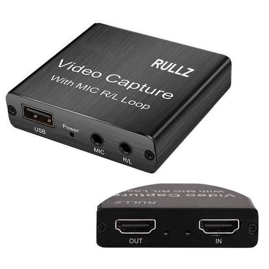 Rullz – Carte D'acquisition Audio Et Vidéo 4k, Hdmi Vers Usb 2.0