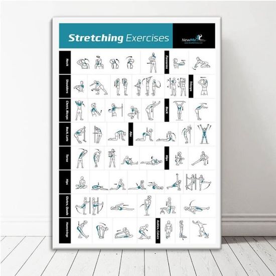 Affiche d'haltères de Sport, de musculation, de Fitness, de Kettlebell, tableau d'exercices d'entraîne 24x36 (No frame) -THJR29607