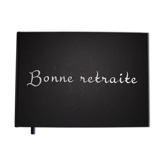 Livre D'or Premium Format A4 Paysage - 100 Pages - Couverture Noire Mate Lettres Chromées