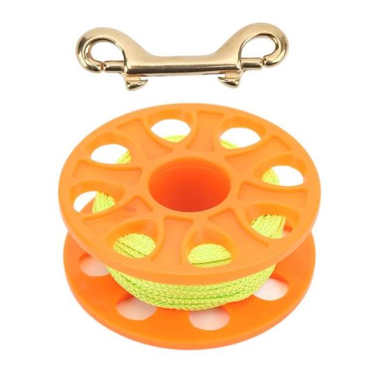 Bobine De Plongée En Nylon Jaune Fluorescente - Corde De Rechange Haute Visibilité Pour Exploration Sous-marine, épaves Et Grottes