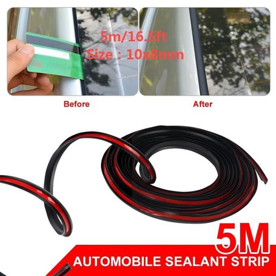 Bande D'étanchéité En Caoutchouc, 4 M/10 M/18 M Bande D Etancheite En Caoutchouc Noire Pour Serre Joint En Verre R 99068668