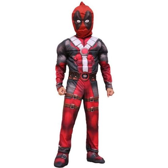 Costume Deadpool Xmen musclé Deguisement Enfant 3 tailles dispinible
