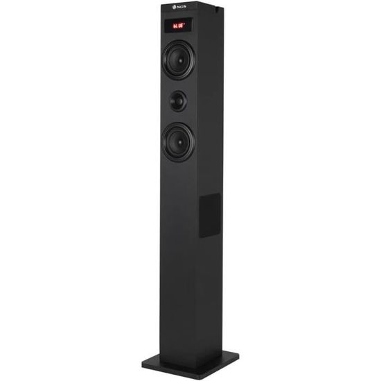 Tour De Son Bluetooth NGS Sky Charm 50W Blanc - Radio FM, Optique, USB, AUX - Télécommande Incluse