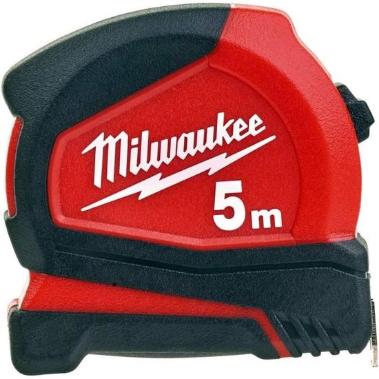 Mètre Ruban 5m Milwaukee + Cutter Pliant FastBack - Outils De Pro, 19mm, Cran D'arrêt