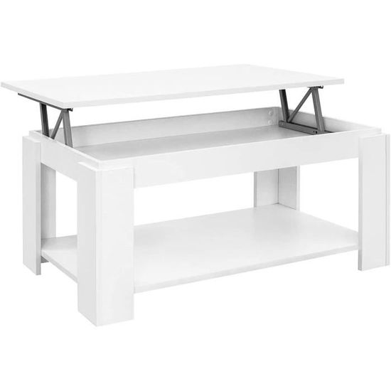 Petite Table Basse Ronde En Bois, Diamètre 55 Cm, Très Robuste - Occasion