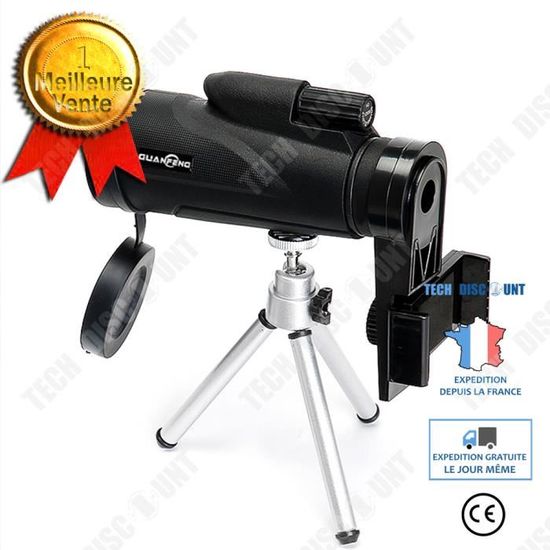 Monoculaire Compact 8x - Pour Chasse, Observation Oiseaux - Haute Qualité