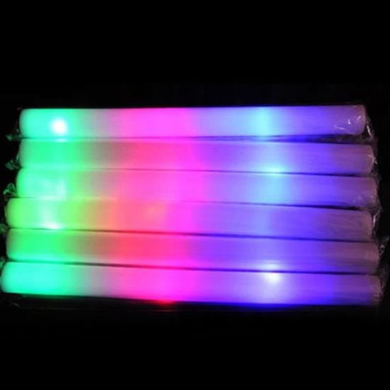 Bâton lumineux en mousse à led, bâton en LED rouge, bleu, vert, blanc, rose, pou
