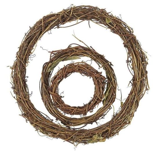 30 Anneaux En Rotin Naturel Pour Couronnes DIY - Décoration Noël, Porte, Table - Artisanat Créatif