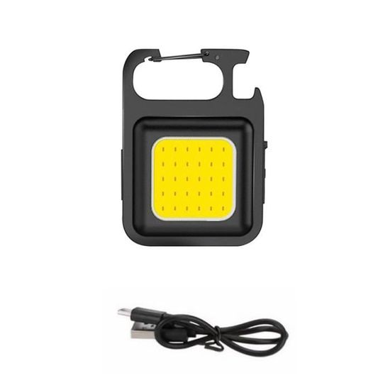 1/2/4pcs mini lampe poche led usb rechargeable porte clés - Mauritius