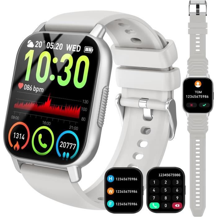 LIGE Montre Connectée Homme Avec Appel Bluetooth, 1,39" HD Sport