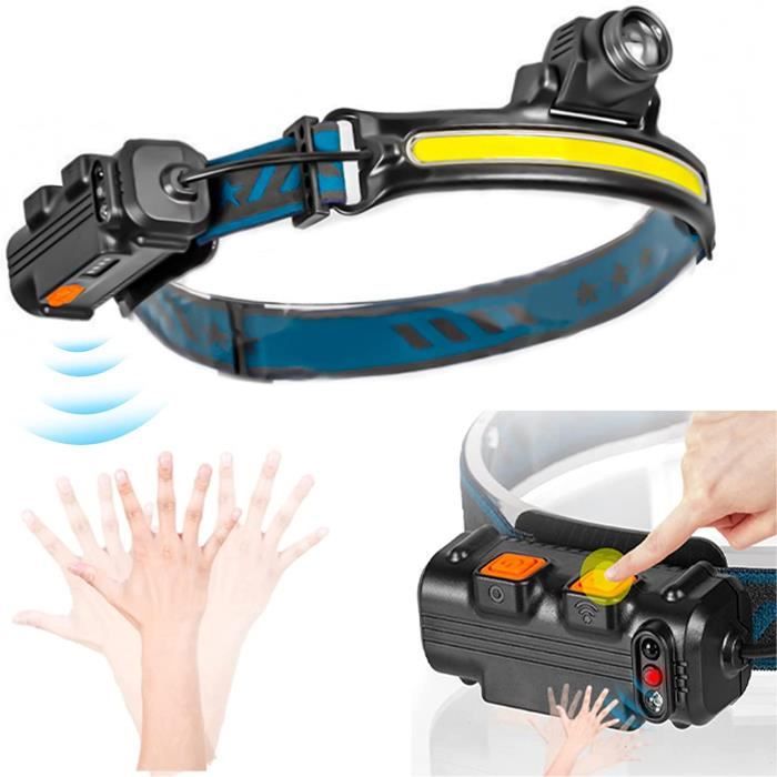 Lampe Frontale Led Xpg Étanche, Lampe Frontale À Capteur De Mouvement